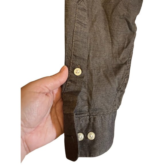 DKNY brown men's pocket shirt 100% cotton 15 (1/2) 32-33 - Picture 2 of 3